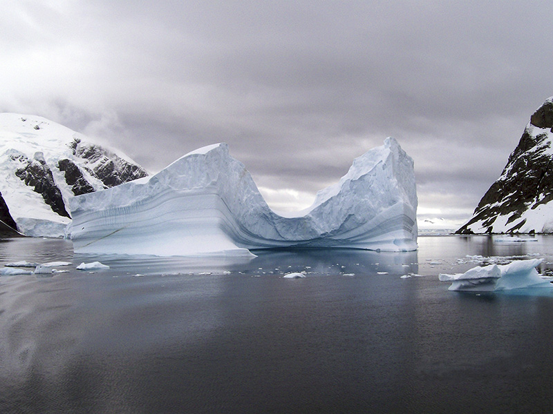 Concave Iceberg, Antarctica. Photo by Norma Longo.