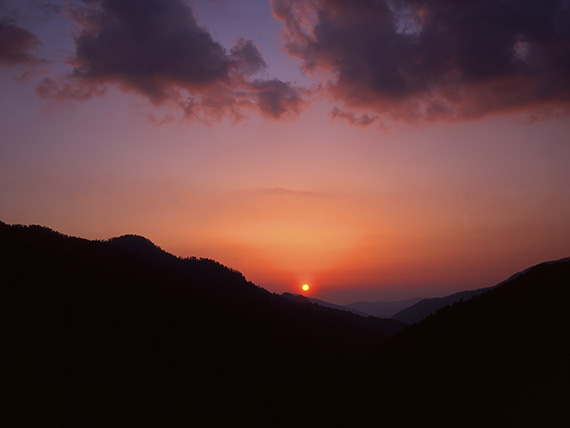 Sunset, Mt. Mingus by John Moore.