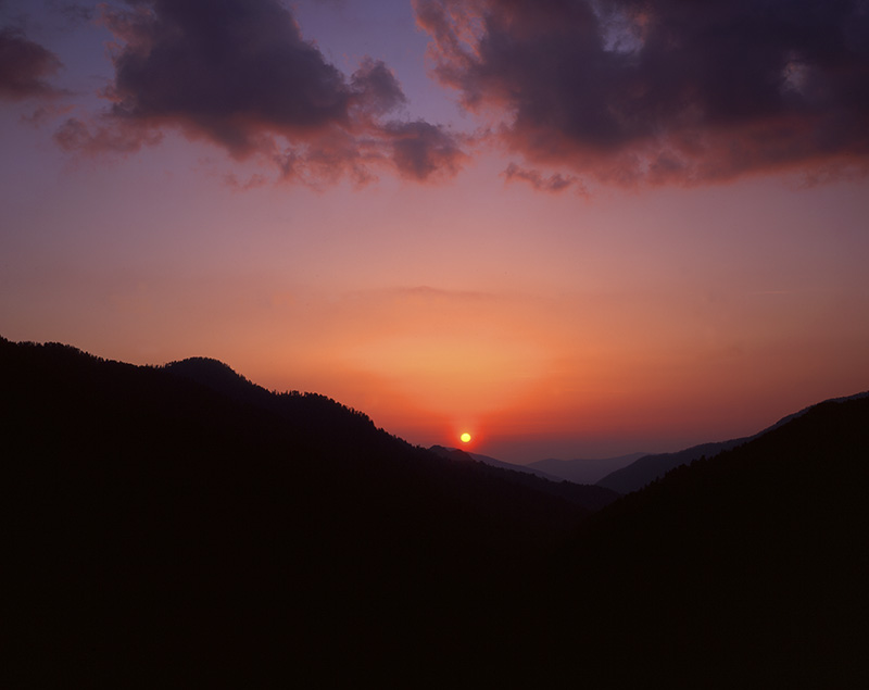 Sunset, Mt. Mingus by John Moore.