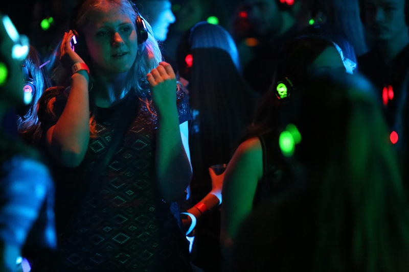 Silent disco. Photo: Stephanie C. Hoebeke.