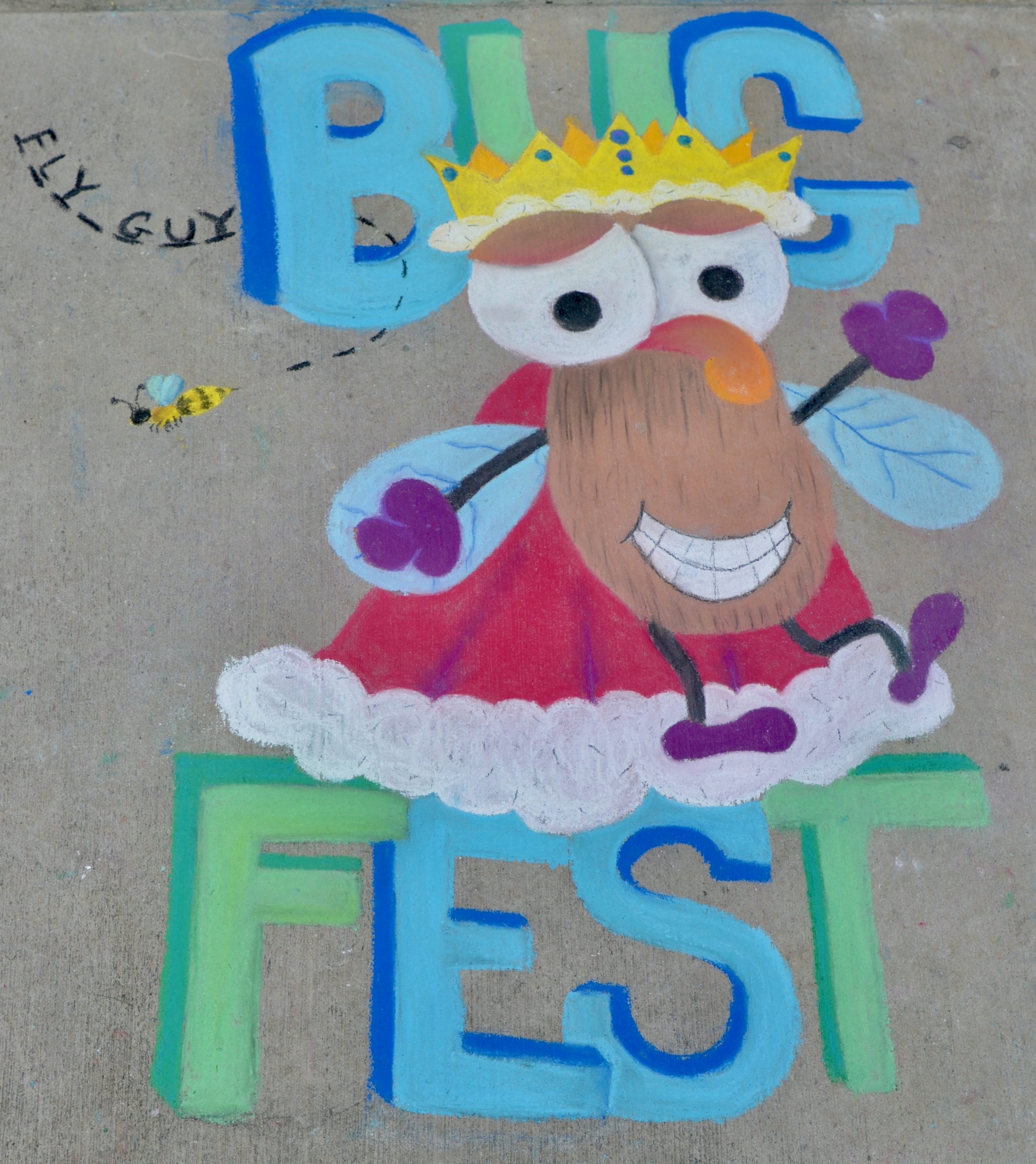 A Chalk fly dressed as a king