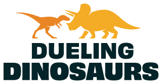 Dueling Dinosaurs logo