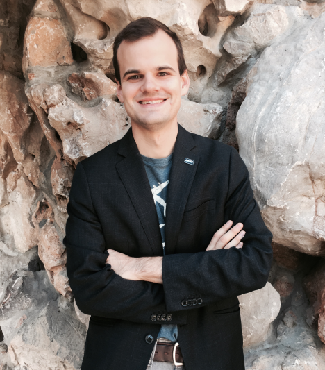 Jonathan Sauder in a black jacket