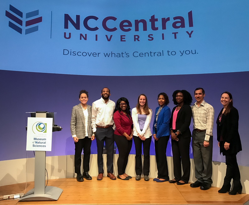 Julie hosting NCCU graduate students who presented their research at the Museum.