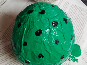 DIY dinosaur egg.