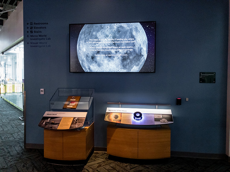 Lunar Meteorite exhibit