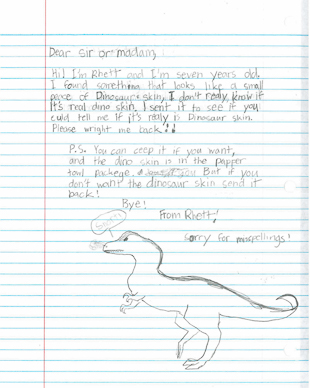 Rhett's letter.