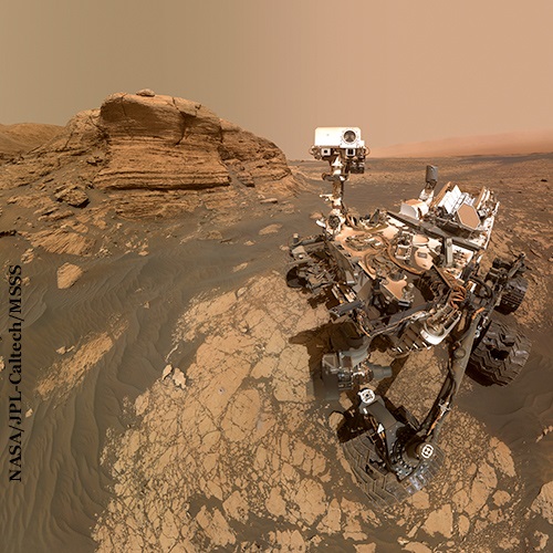 Curiosity on Mars' surface