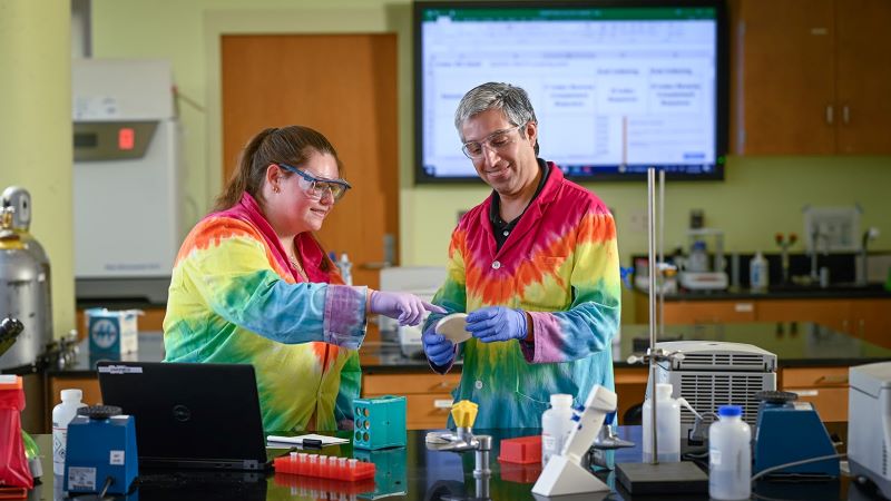 Dr. Carlos Goller in lab