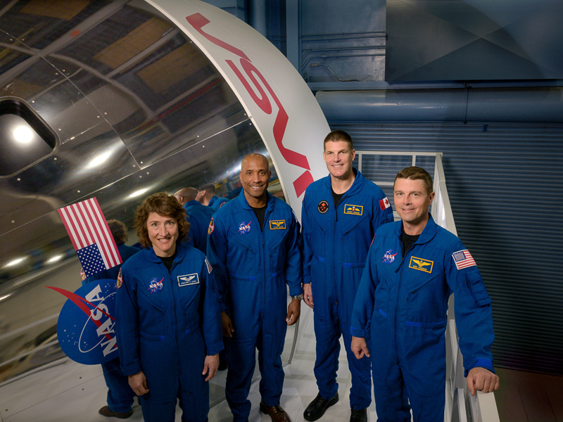 The crew of NASA’s Artemis II mission, from left to right, NASA astronauts Christina Hammock Koch and Victor Glover, Canadian Space Agency astronaut Jeremy Hansen, and NASA astronaut Reid Wiseman. Photo: NASA