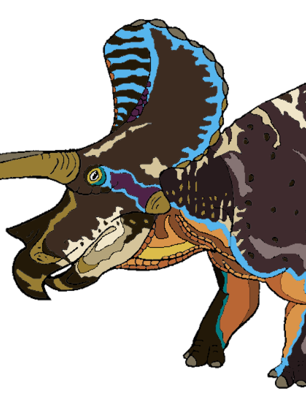 Coloring Guide for Triceratops horridus